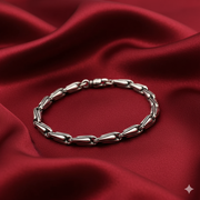 925 Sterling Silver 7 Inch Men's Rope Bracelet